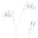Hoco M114 Jia Wired Earphones Type-C With Mic White