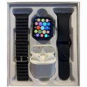 MBaccess S8 Ultra Smartwatch With 1 Extra Strap and Earbuds TWS Wireless Bluetooth Black