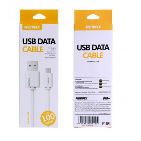 Remax Cable Micro USB Data 1M White