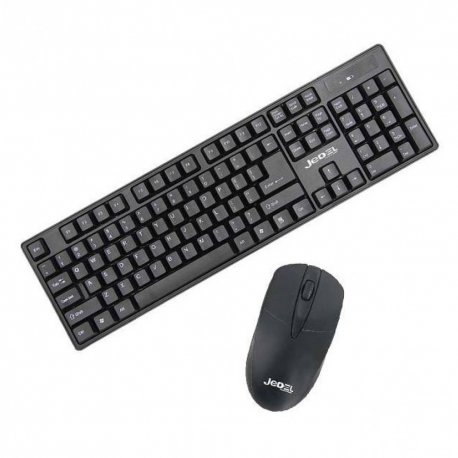 Jedel 2B1 WS732 Wireless Keyboard With Mouse Black