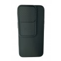IPhone 13 Pro Silicone Case Sliding Protection Camera Lens Window Carbon Black