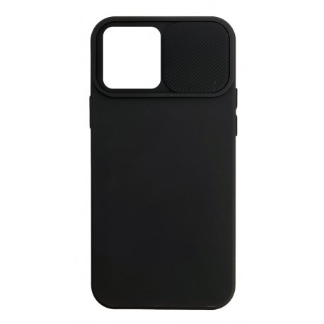 IPhone 14 Pro Max Silicone Case Sliding Protection Camera Lens Window Black