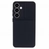 Samsung Galaxy S22 Plus Silicone Case Sliding Protection Camera Lens Window Black