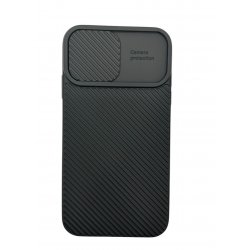 Iphone 11Silicone Case Sliding Protection Camera Lens Window Carbon Black