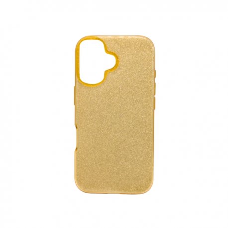 Iphone 16 Back Glitter Case Gold