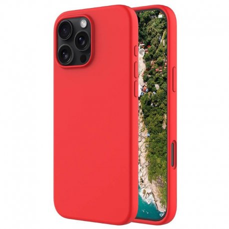 IPhone 16 Pro Max Sillicone Oem Case LO Red