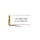 Universal Battery Tablet 2 Cable UK3455122P 3.7V 3500mAh 122mm/5mm