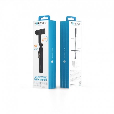 Forever SST-100 Selfie Stick Bluetooth Tripod Black