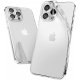 IPhone 13 Pro Max Soft Clear Silicone Glitter And Coloured Edges Case Black