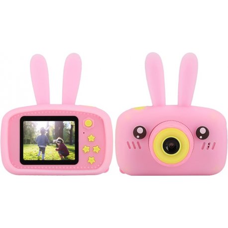 MBaccess X500 Digital Children's Fun Camera Rabbit Pink