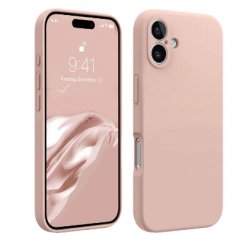 IPhone 16 Silky And Soft Touch Silicone Cover Pink