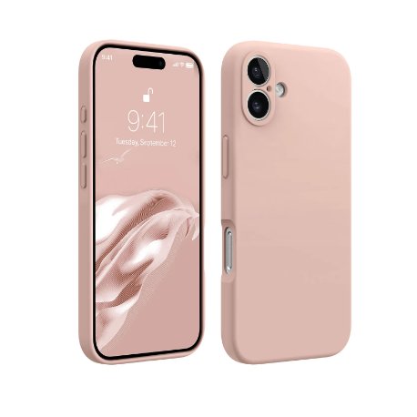 IPhone 16 Silky And Soft Touch Silicone Cover Pink