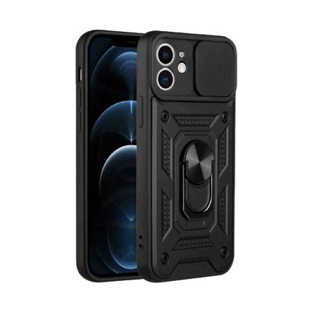 IPhone 16 Finger Ring Kickstand Armor Black