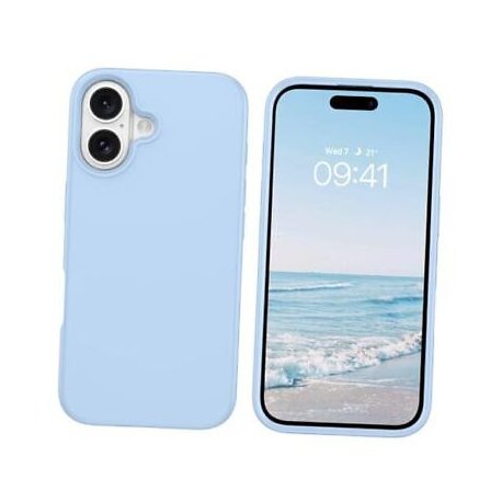 IPhone 16 Silky And Soft Touch Silicone Cover Sky Blue