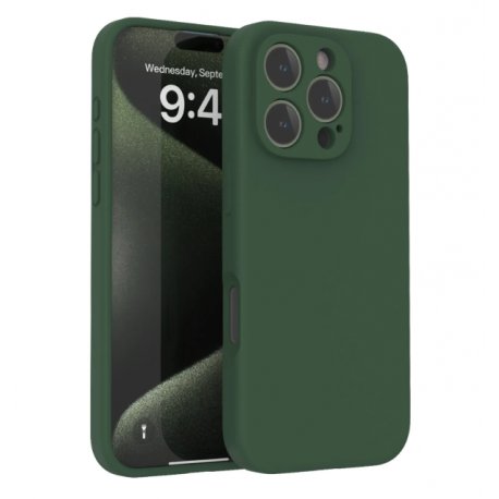 IPhone 16 Pro Silky And Soft Touch Silicone Cover Green