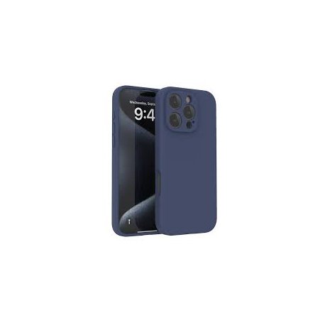 IPhone 16 Pro Silky And Soft Touch Silicone Cover Dark Blue