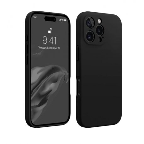 IPhone 16 Pro Silky And Soft Touch Silicone Cover Black