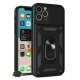 IPhone 16 Pro Finger Ring Kickstand Armor Black