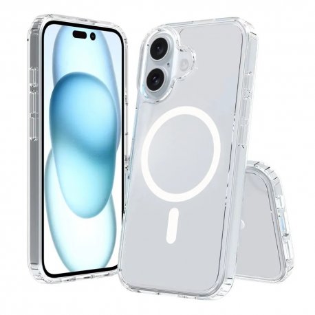 IPhone 16 Plus Silicone Case With MagSafe Transperant