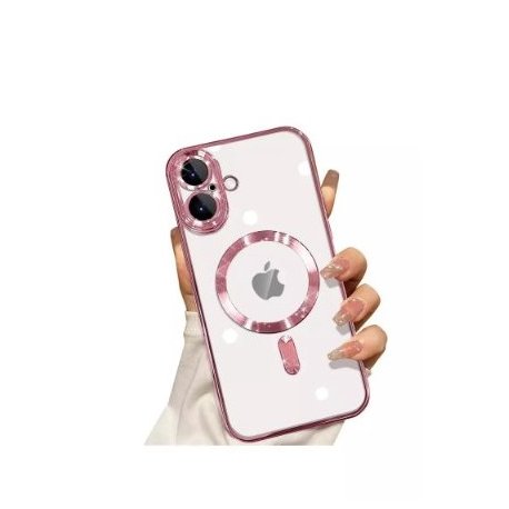 IPhone 16 Plus Silicone Case With MagSafe Rose Gold