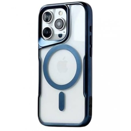 IPhone 11 Pro Max Silicone Case With Sidekick MagSafe Blue