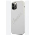 IPhone 12/12 Pro Silicone Case Guess White