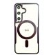 Samsung Galaxy S24 Silicone Case With Sidekick MagSafe Purple