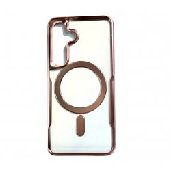 Samsung Galaxy S24 Plus Silicone Case With Sidekick MagSafe Rosegold