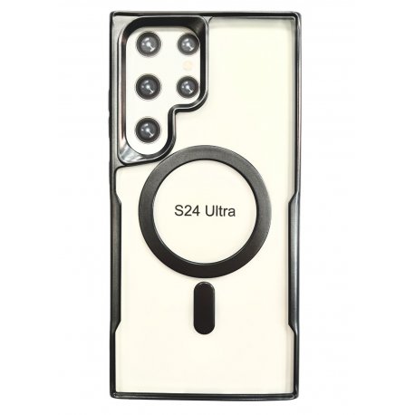 Samsung Galaxy S24 Ultra Silicone Case With Sidekick MagSafe Black