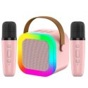 MBaccess K12 Karaoke Sound System With Two Microfones Pink