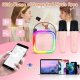 MBaccess K12 Karaoke Sound System With Two Microfones Pink
