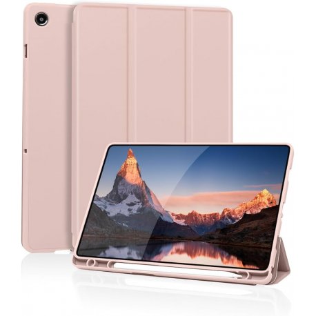 Samsung Galaxy Tab A9 Plus Book Case With Pencil Case RoseGold