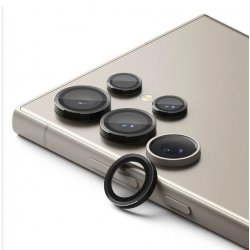 Samsung Galaxy S25 Plus Ring Camera Protective Tempered Glass Black