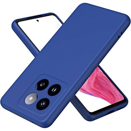 Xiaomi 14T 5G Silicone Case Full Camera Protection Electric Blue