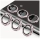 Samsung Galaxy S24 Ring Camera Protective Tempered Glass Glitter Pink