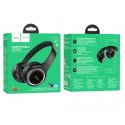 Hoco W41 Stereo Headphone With Mic Bluetooth 5.3 Earphone Music Headset Game Sport Headphone Black