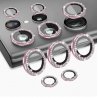 Samsung Galaxy S24 Ultra Ring Camera Protective Tempered Glass Glitter Pink