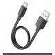 Hoco X96 27W Type-C Fast Charging Data Cable 0.25m Black