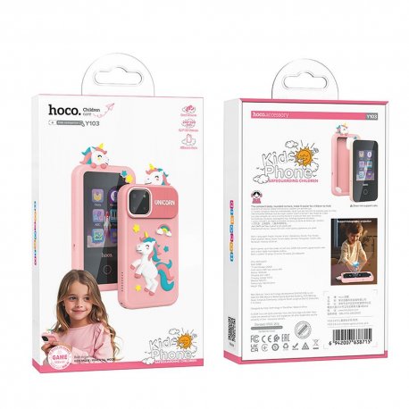 Hoco Y103 Gaming Phone For Kids 2.8" Pink