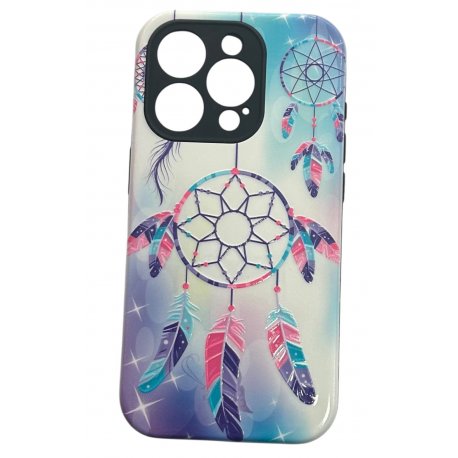 IPhone 15 Pro Dreamcatcher Case Full Camera Protection Light Blue