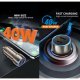 Wuw C190 12V Car Adapter 40W 2xUSB-C Black