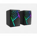 JEDEL S-527 RGB Gaming Computer Speakers Rainbow Lighting