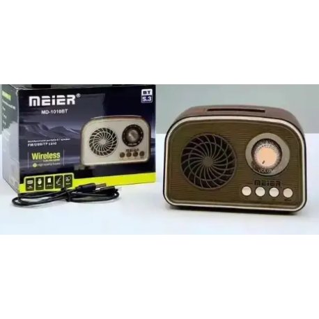 Meier MD-1010BT Mini Portable Retro Radio FM/AM/SW Receiver Vintage Bluetooth Speaker