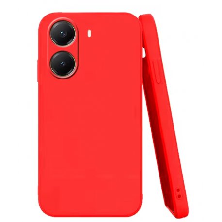 Xiaomi Poco X7 Pro 5G Silicone Case Full Camera Protection Red