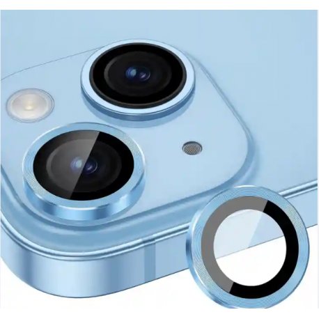 IPhone 16/16 Plus Ring Camera Protective Tempered Glass Light Blue