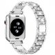 Apple Watch Glitter Metal Strap With Bling Diamond 42/44/45/49MM Silver