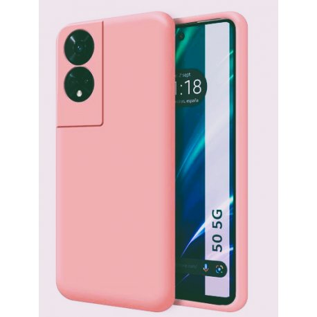 TCL 50 5G/50 XE Silicone Case Full Camera Protection Pink