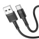 Hoco X83 USB A to USB C Cable 3A 1m Black