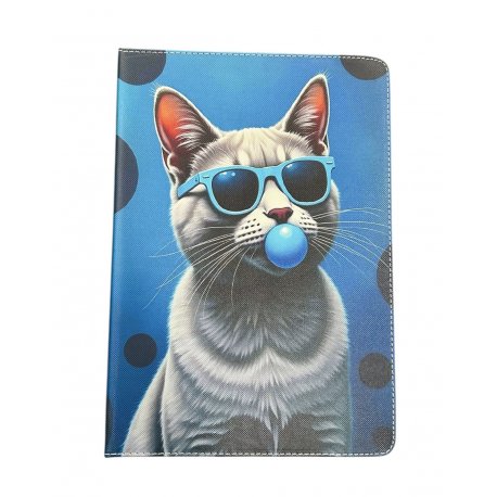 MBaccess Universal Tablet Case 10" Blue Cat