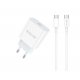 Jellico AK180 20W PD Wall Charger Type C+Cable Type C To Type C White